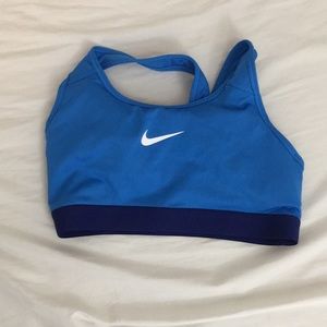 Blue Nike Sports Bra